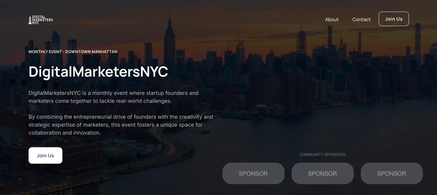 Website homepage